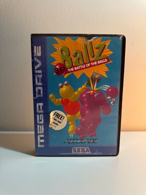 Sega Mega Drive Ballz παιχνίδι σαν καινούργιο, πλήρες με εγχειρίδιο