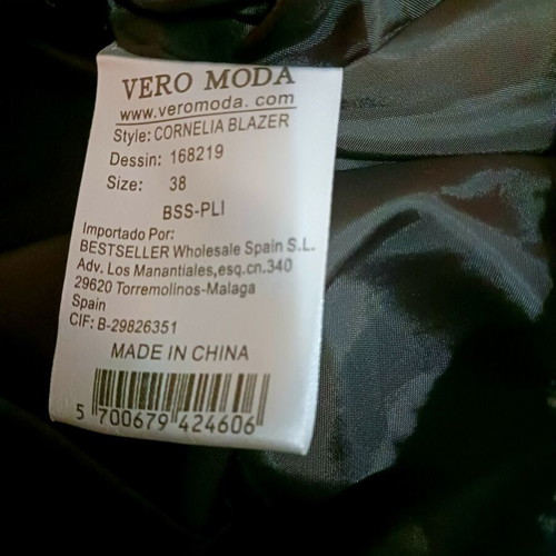 Vero Moda jacket size 38, brown and pink