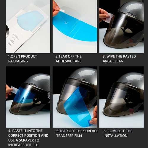 Anti-fog and waterproof helmet film new