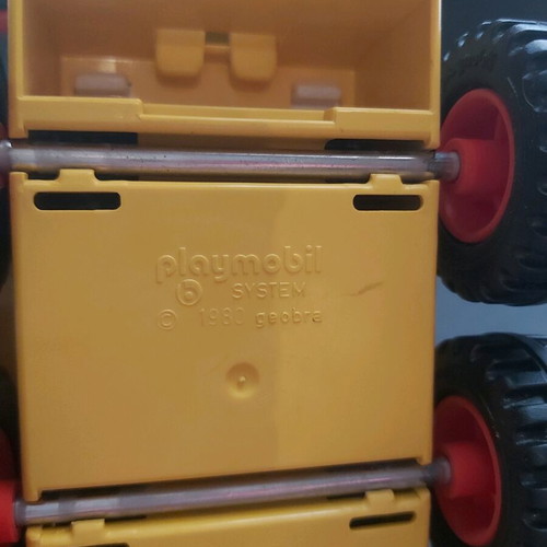 Playmobil forklift used vintage vehicle 1980 Geobra