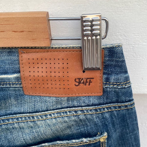 Jean Staff low-rise pants used, blue, size S