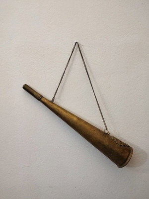 Αντίκα κόρνα Ontario Regiment μεταχειρισμένη, μπρούτζινη δεκαετίας 1940-1950