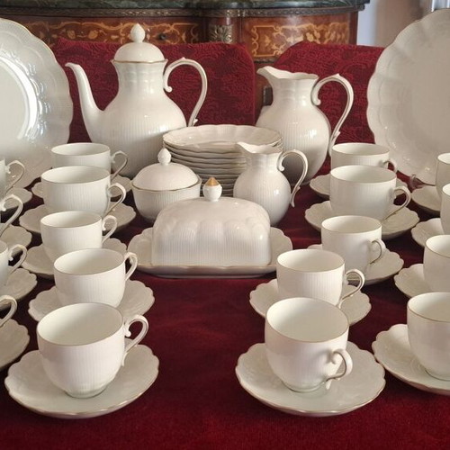 Kaiser West Germany Romantica Porcelain Tea Coffee Cake Set for 12, new