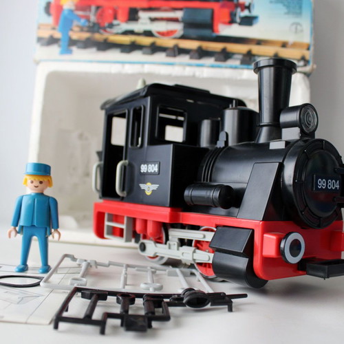 Playmobil System 4051 Vintage 1985 Train Steam Engine LGB new