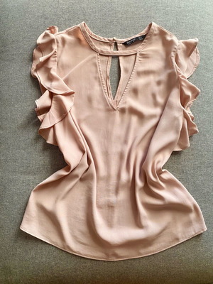 Bershka formal top pink, like new, size S