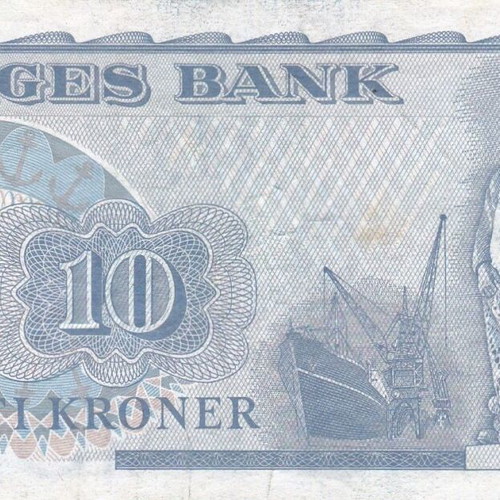 Norwegian banknote used