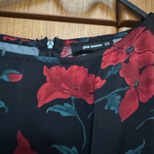 Pink Woman Midi Satin Dress like new, size XS