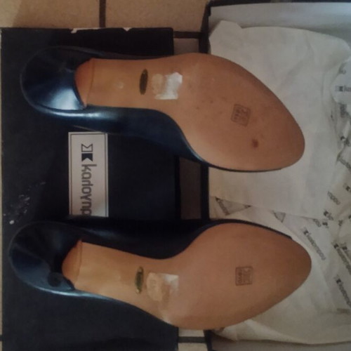 Kalogirou pumps new, black leather size 37