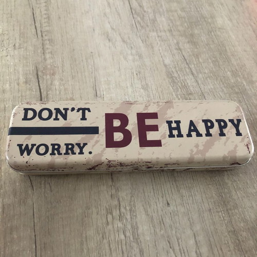 Metal pencil case used