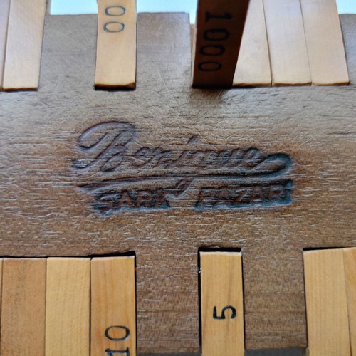 Bezique vintage wooden scorekeeper like new