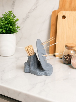 3D Printed Toothpick Holder, decorative and practical