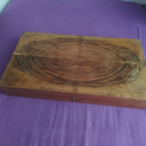 Backgammon large like new, wood grain 50x28cm