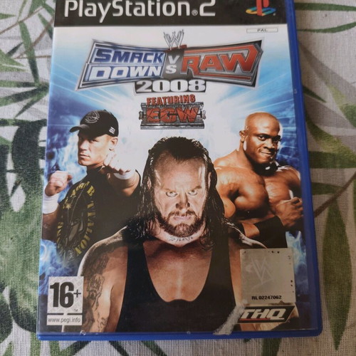 Smackdown vs Raw 2008 PS2 like new