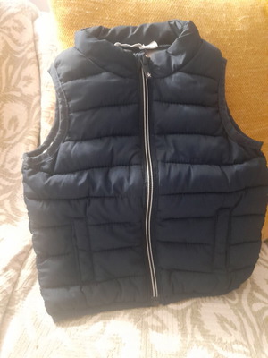 Orchestra sleeveless jacket dark blue like new, size 74cm