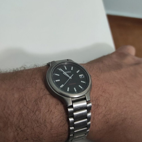Seiko Vintage 1997 Quartz 7N42-8100 Titanium αντρικό ρολόι μεταχειρισμένο