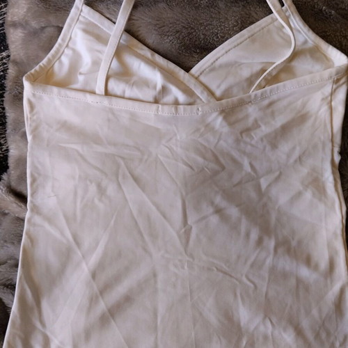 Anel White Strap Top Size Small Like New