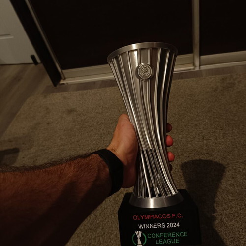 Olympiacos Conference League Trophy new, 27cm 3D printed