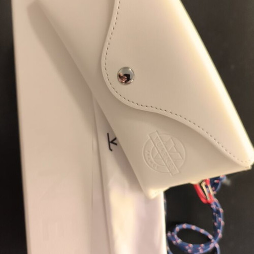 Vuarnet leather sunglasses case with box, new, white