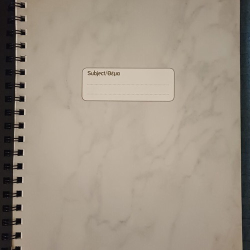 Skag notebook A4 2 subjects new, black & white