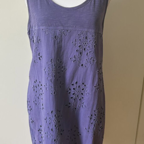 Benetton vintage dress M like new, purple with lining