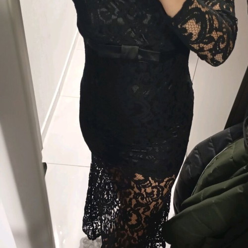 Dress new black with lace size M