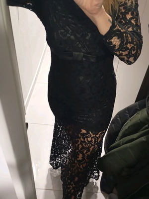 Dress new black with lace size M