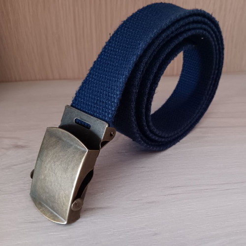 Blue fabric belt type aviation used, 105 cm length