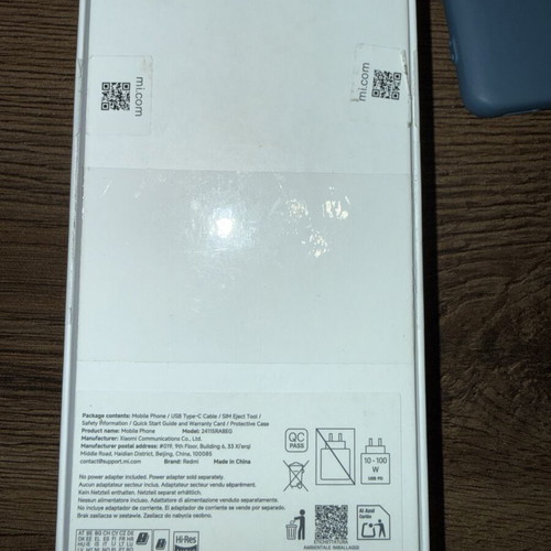 Xiaomi Redmi Note 14 Pro+ 5G 512GB 12GB RAM Frost Blue like new with 4 cases