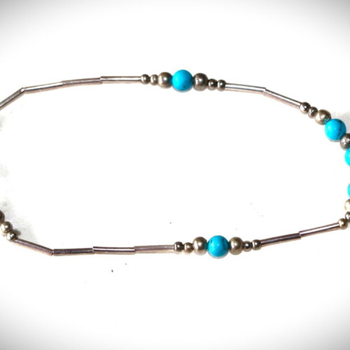 Bracelet chain with turquoise stones and 925 sterling silver SBTS153 new