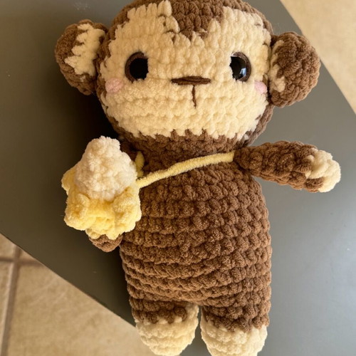 Amigurumi monkey like new, handmade