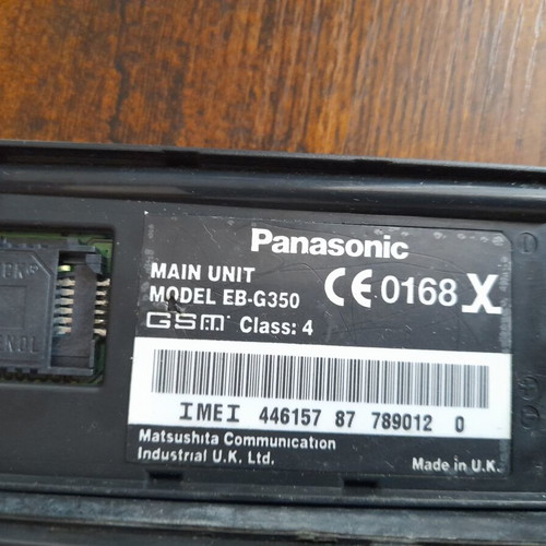 Panasonic EB-DG350 retro mobile phone used, unknown functionality