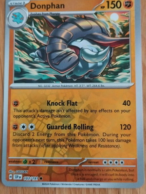 Donphan Reverse Holo Pokemon Surging Sparks new