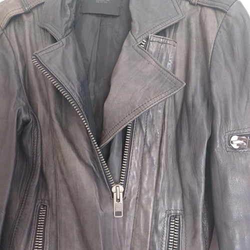 Vintage leather jacket Gestuz used, size M