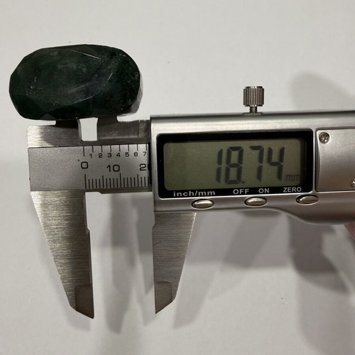 Moss Agate Ring new, handmade from natural solid stone