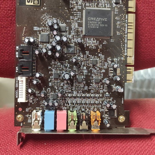 Msi ms6147 motherboard with Intel Celeron 433MHz CPU and Creative Sound Blaster Audigy 2
