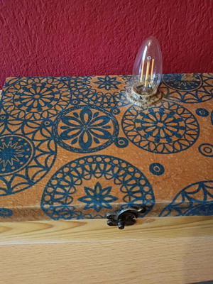 Handmade table lamp new with switch