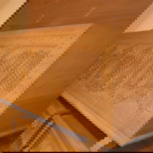 Handmade Corfiot Chest in Solid Mahogany New