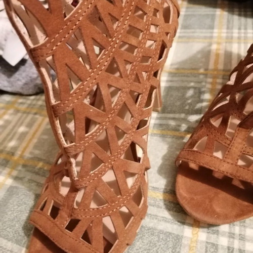 Summer ankle boots brown like new, size 37.5