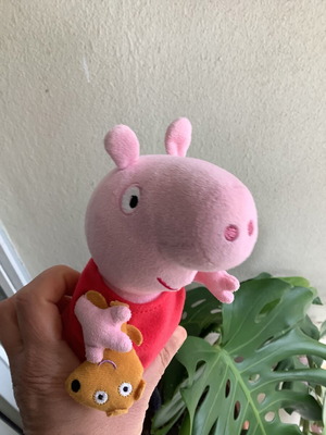 TY плюшени играчки Peppa Pig и татко Peppa употребявани