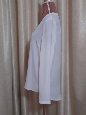 Janina white women's blouse, size 36 M