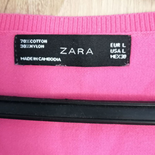 Zara sweater used, size M (label L)