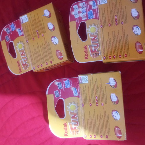 Kodak Fun collectible disposable cameras new, pack of 3