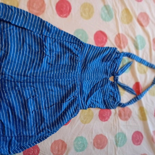 Attrattivo dress size M used, backless, blue