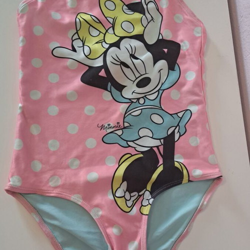 Girls' Minnie Pink Polka Dot Swimsuit H&M like new, ages 6-8