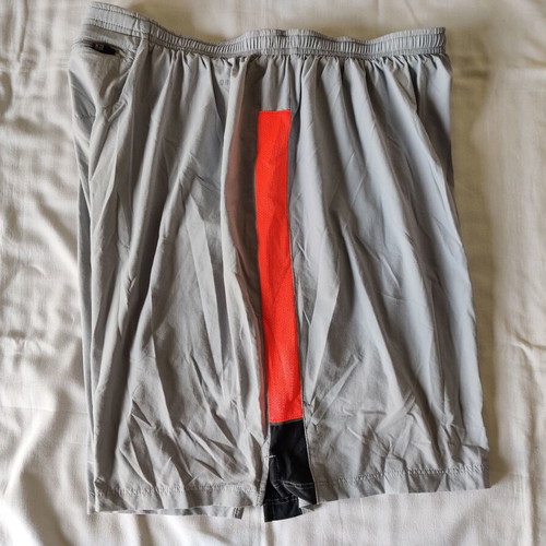 Σορτσάκι τρεξίματος Nike Dri-Fit μεταχειρισμένο, γκρι-πορτοκαλί, μέγεθος XXL