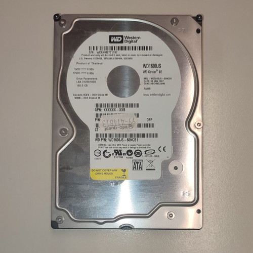 Western Digital 160GB SATA used