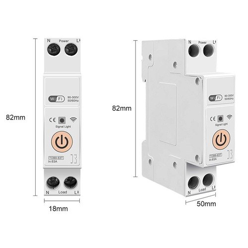 TUYA WiFi Smart TOB9 - 63T Rail Mount Panel Switch new