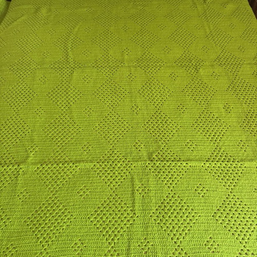 Handmade knitted blanket like new 1.80 x 2.00 m