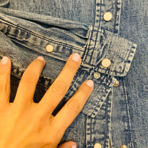 Denim shirt H&M small like new, blue