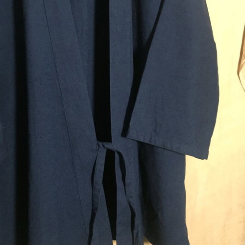 Samue traditional Japanese heavy cotton, indigo, like new, size L
